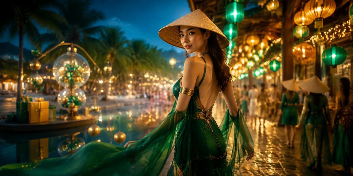 Người chơi xổ số và giải trí trực tuyến tại Hà Nội với nón lá truyền thống